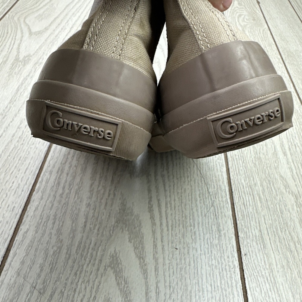 Converse 6.5 US Converse Big C Sidegore Rubber Hi High Cut Sneakers Khaki 1SC667 - Picture 11 of 12